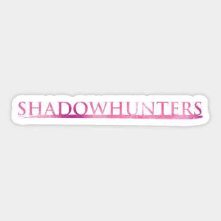 Shadowhunters logo (pink watercolour) / The Mortal Instruments - Clary, Alec, Jace, Izzy, Magnus - Malec - Parabatai - rune Sticker